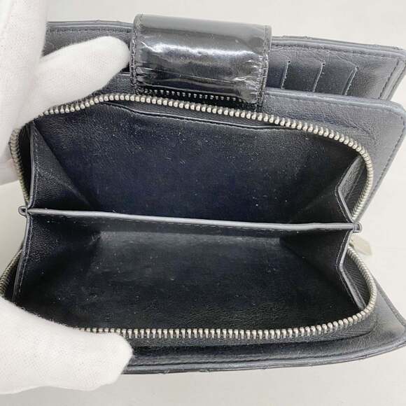 CHANEL Black Leather Wallet